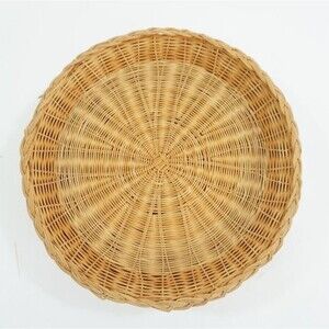 Picnic paperplate  Bambo Holders Wicker Decor Vintage
